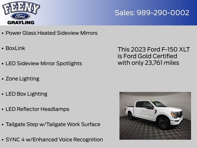Certified 2023 Ford F150 XLT w/ Equipment Group 302A High image 26
