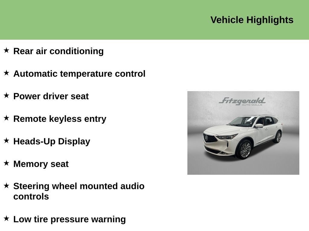 Used 2022 Acura MDX w/ Advance Package AWD/4WD image 10
