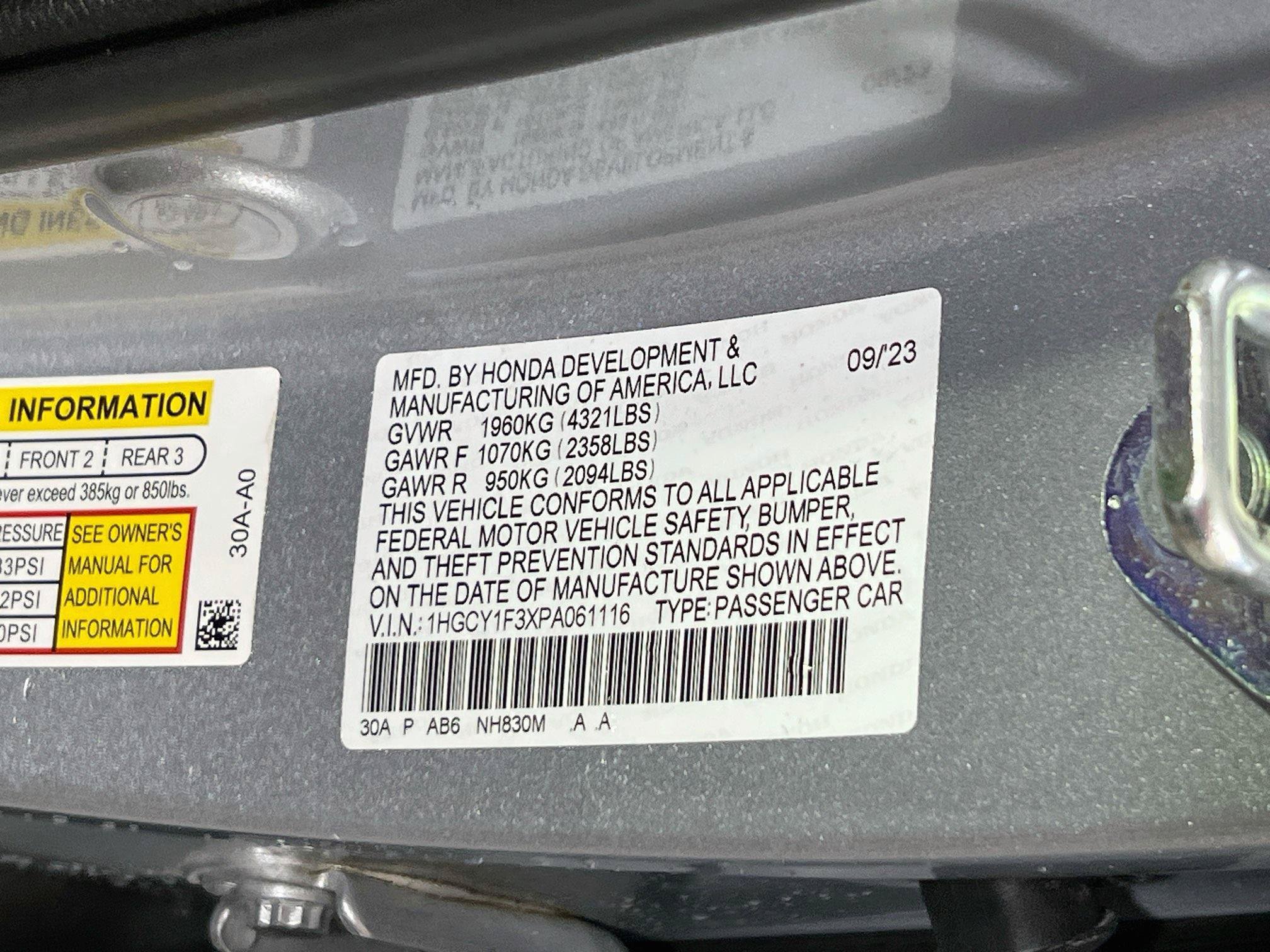Used 2023 Honda Accord EX image 30