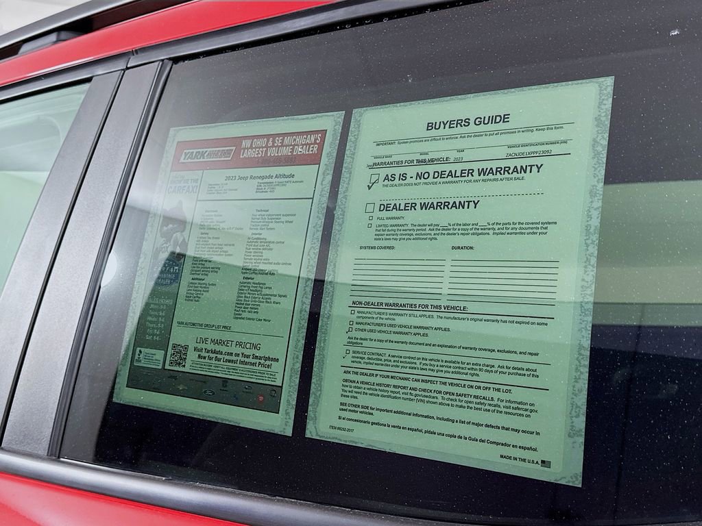 Certified 2023 Jeep Renegade Altitude image 16