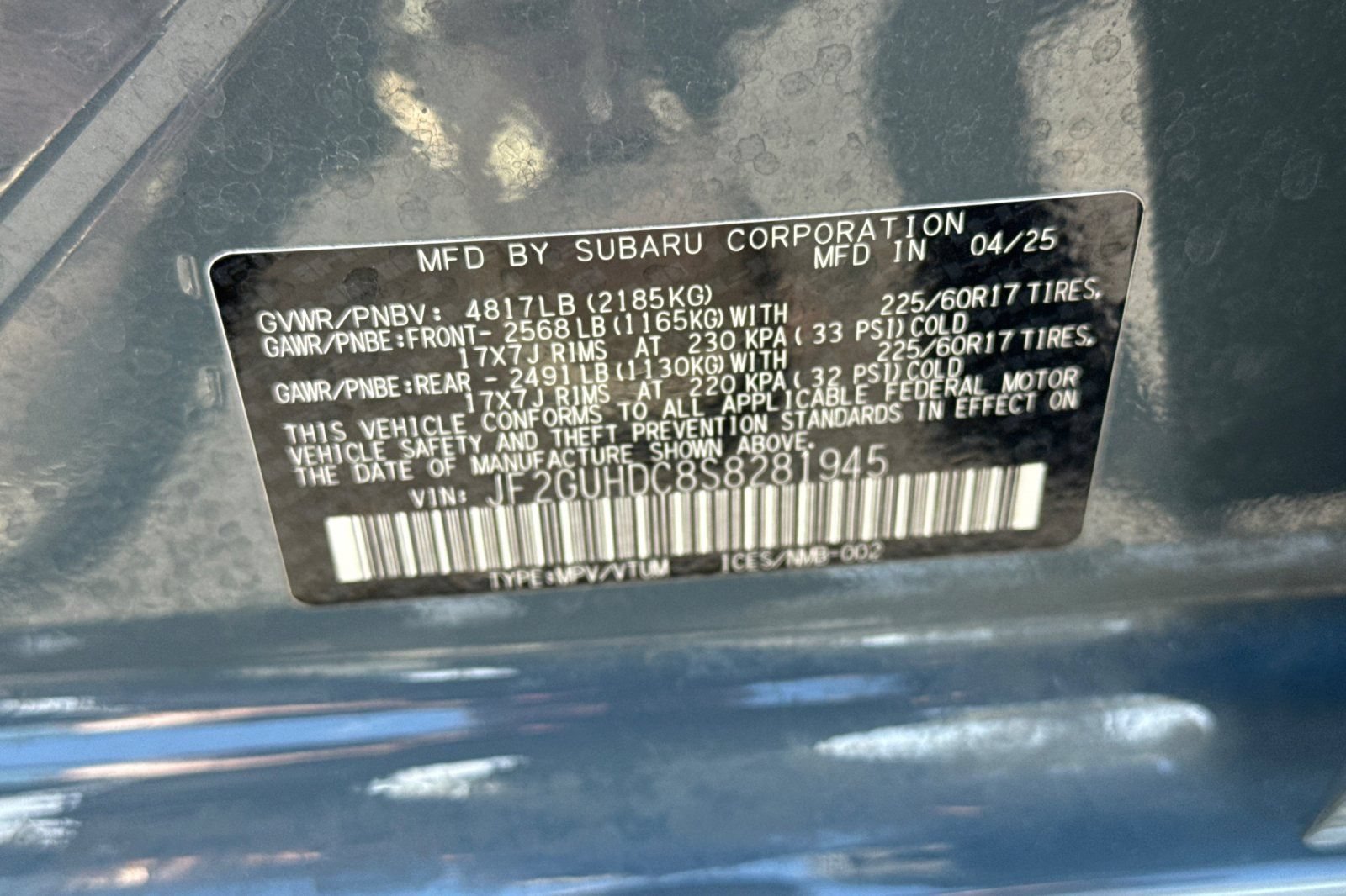 Used 2025 Subaru Crosstrek 2.5i Premium AWD/4WD image 33