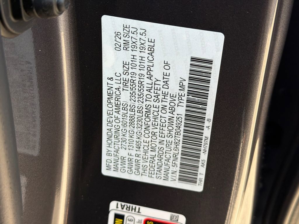 New 2026 Honda Odyssey Touring image 39