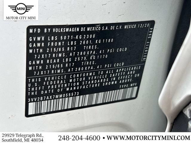 Used 2021 Volkswagen Tiguan SE w/ Panoramic Sunroof Package AWD/4WD image 21