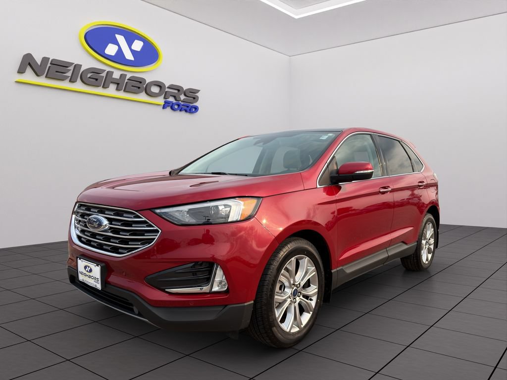 Used 2022 Ford Edge Titanium w/ Class II Trailer Tow Package AWD/4WD video 1