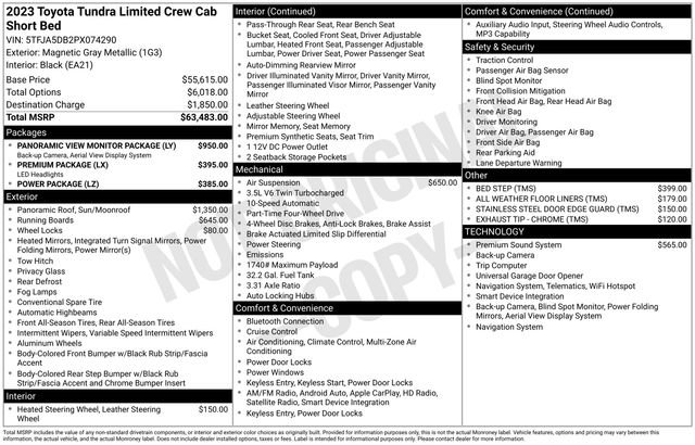 Used 2023 Toyota Tundra Limited AWD/4WD image 34