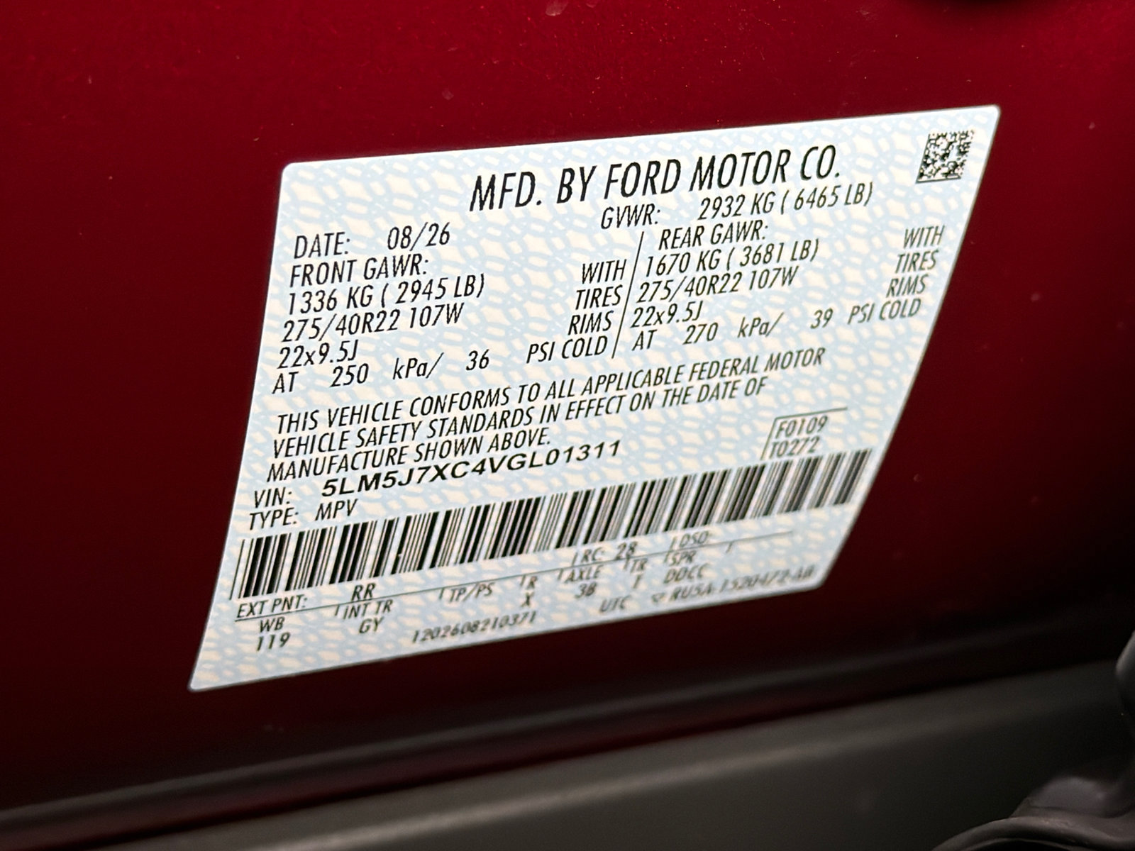 New 2027 Lincoln Aviator Reserve AWD/4WD image 18