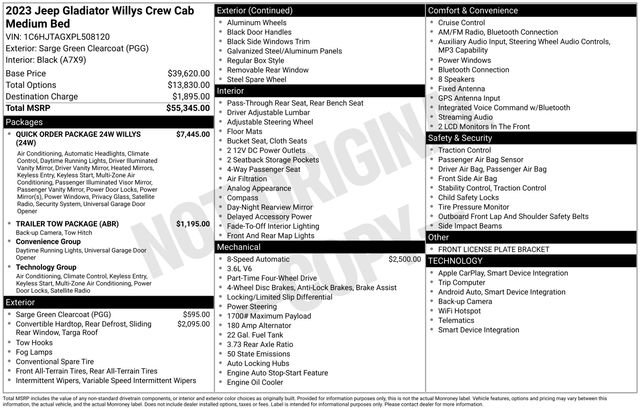 Used 2023 Jeep Gladiator Sport AWD/4WD image 30