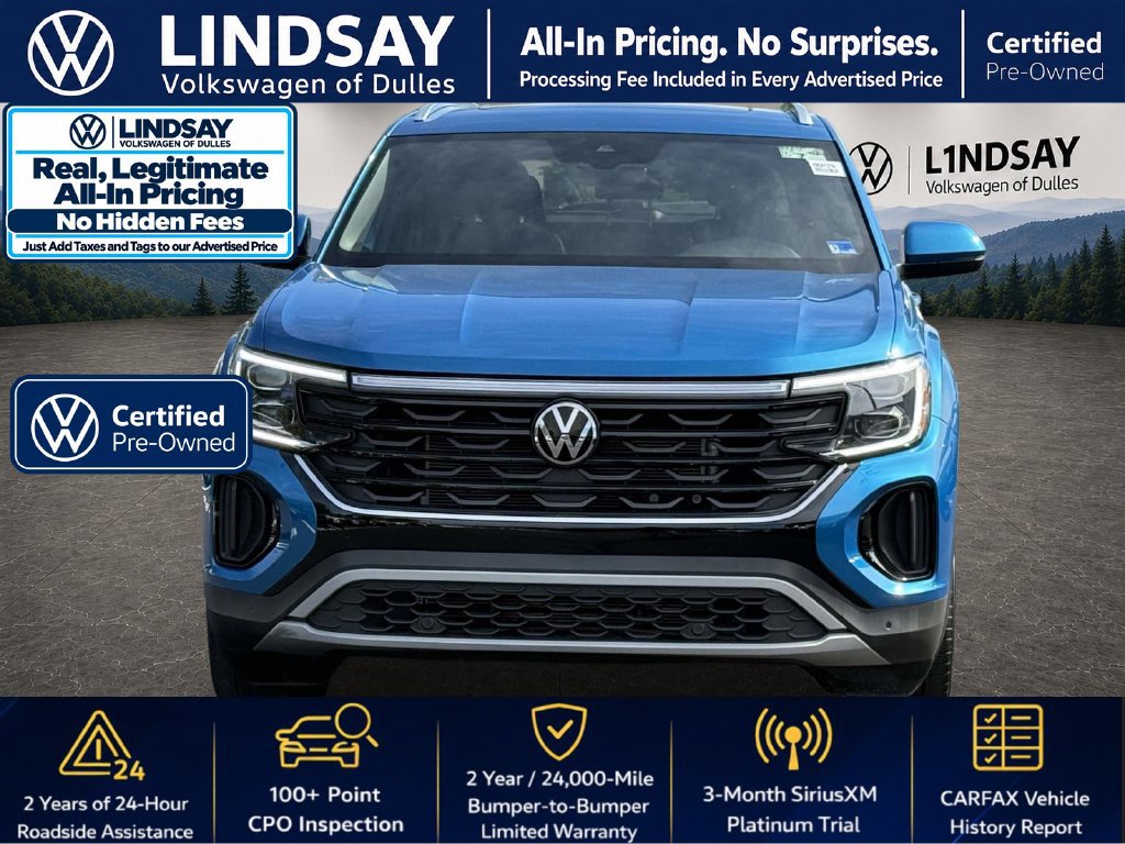 Certified 2024 Volkswagen Atlas Cross Sport SE w/ Panoramic Sunroof Package FWD image 3