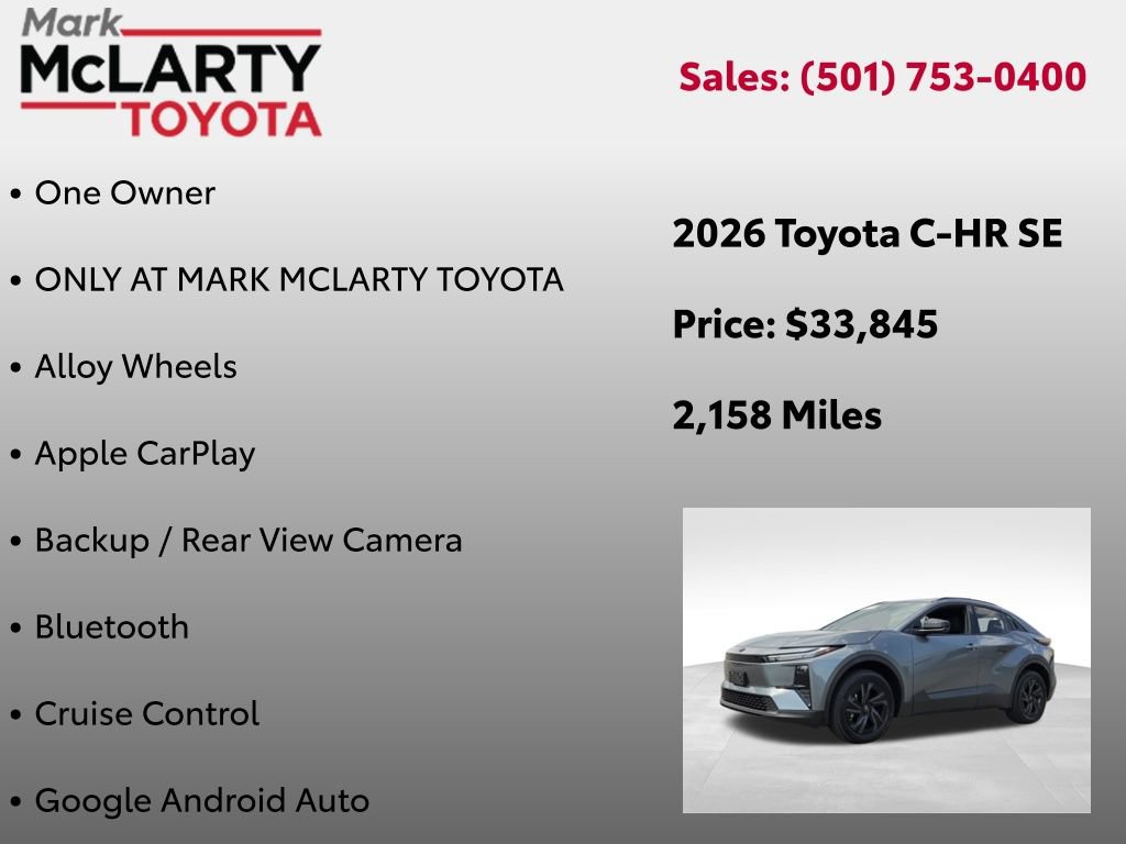 Certified 2026 Toyota C-HR AWD/4WD image 8