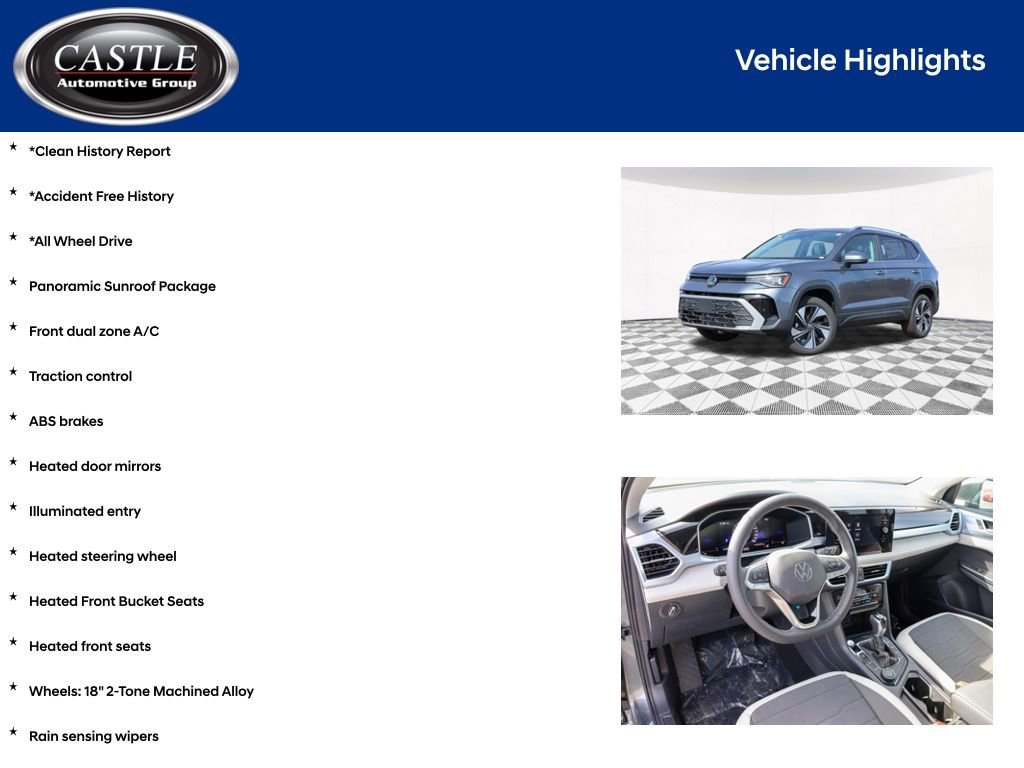 Used 2025 Volkswagen Taos SE image 3