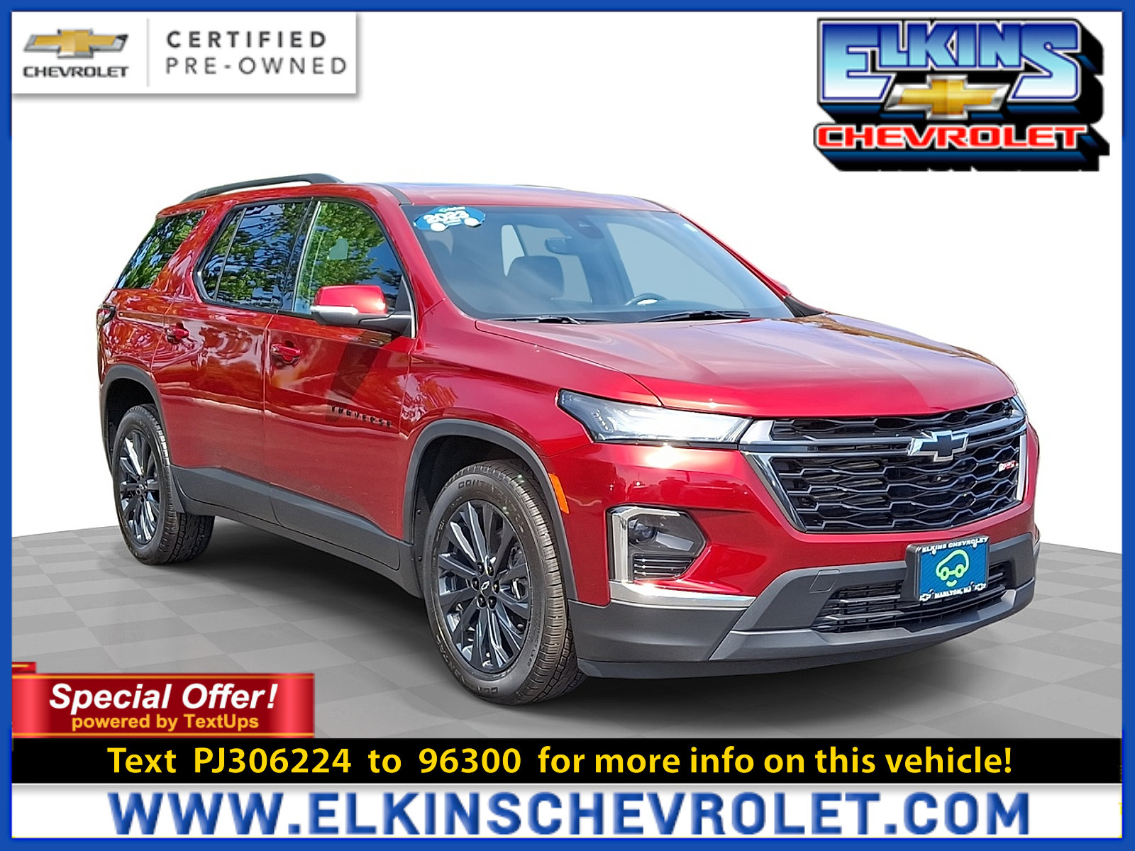 Certified 2023 Chevrolet Traverse RS w/ LPO, Floor Liner Package
