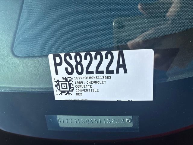 Used 1989 Chevrolet Corvette Convertible image 26
