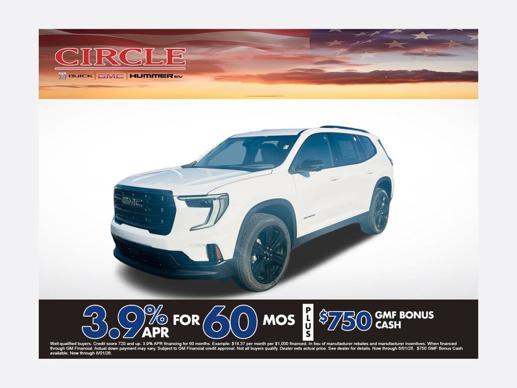 New 2026 GMC Acadia Elevation w/ Black Edition