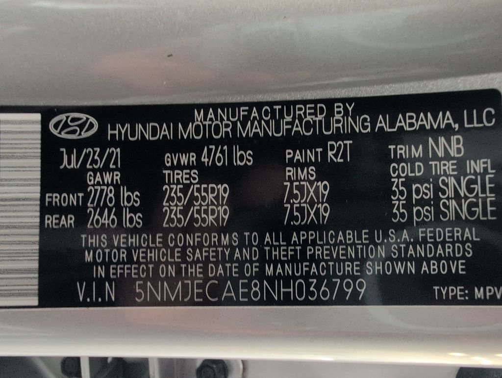 Certified 2022 Hyundai Tucson Limited w/ Cargo Package AWD/4WD image 31