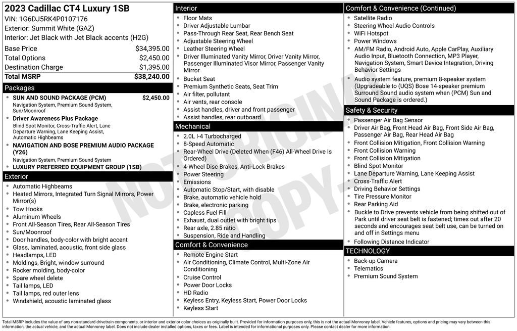 Used 2023 Cadillac CT4 Luxury w/ Sun And Sound Package image 29
