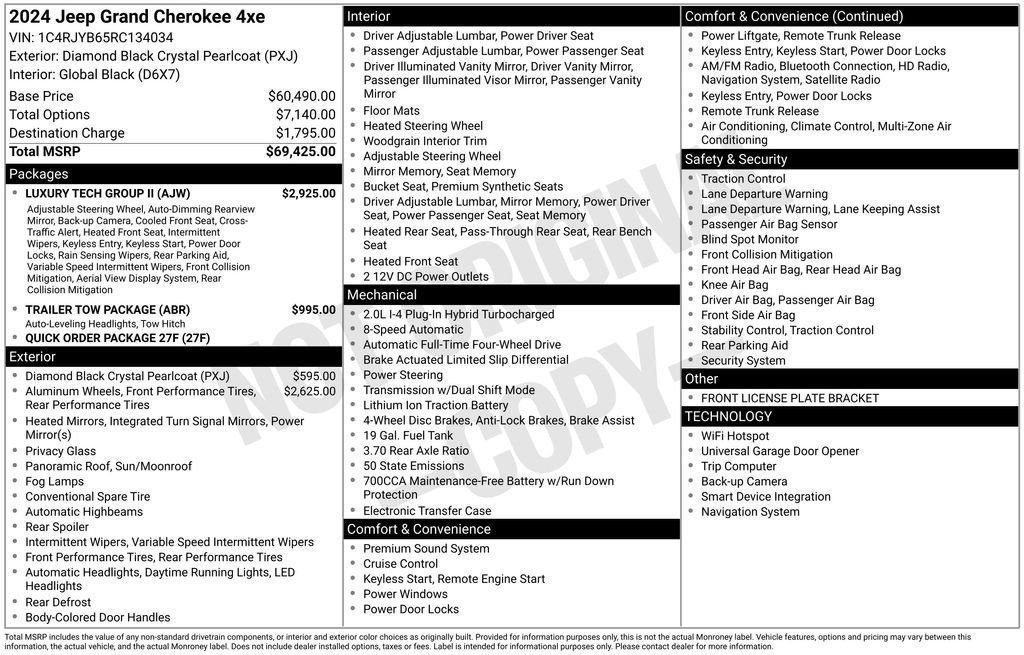 New 2024 Jeep Grand Cherokee Limited 4xe w/ Luxury Tech Group II image 6