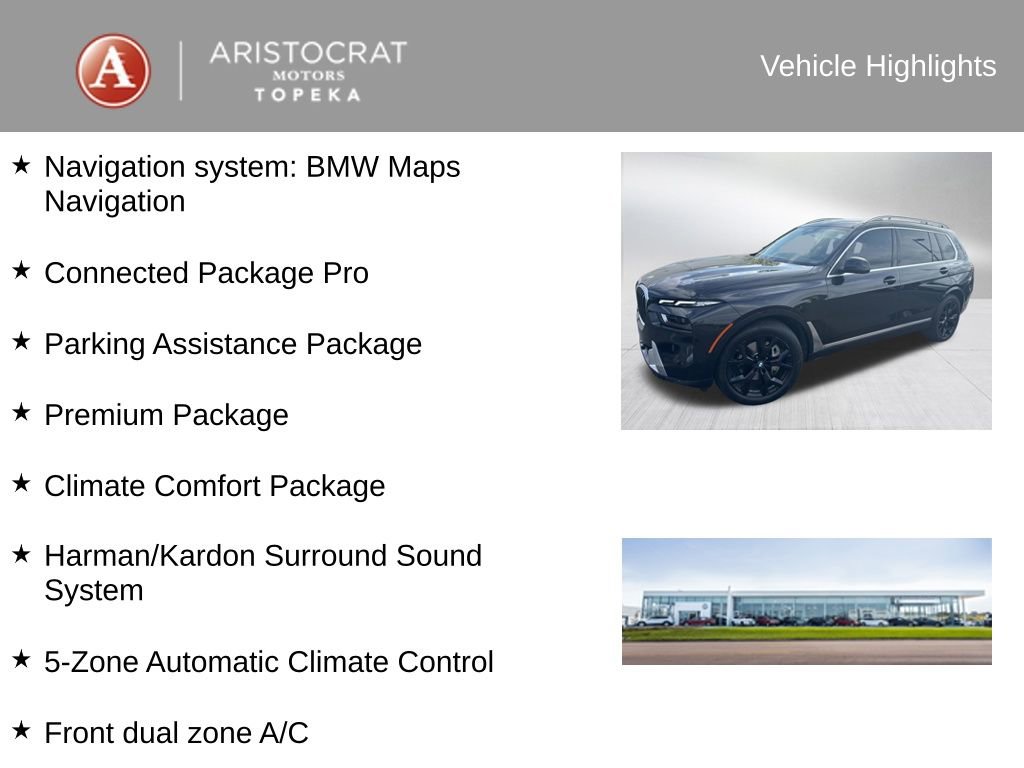 Certified 2025 BMW X7 xDrive40i w/ Premium Package AWD/4WD image 4