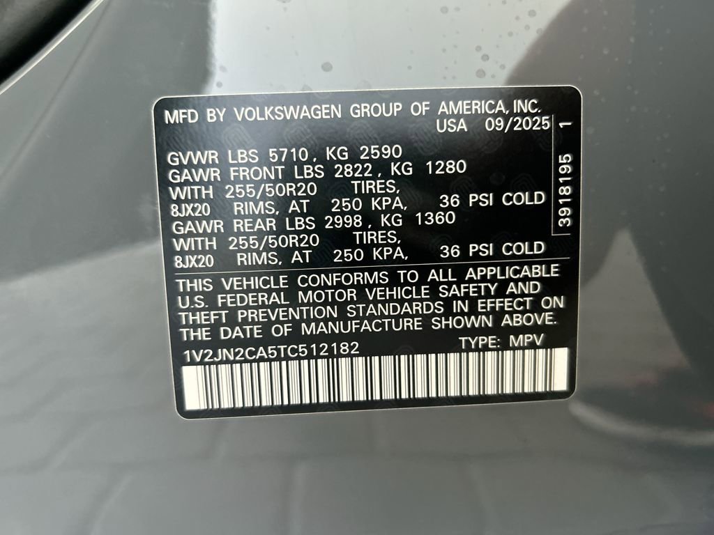 New 2026 Volkswagen Atlas SE image 48