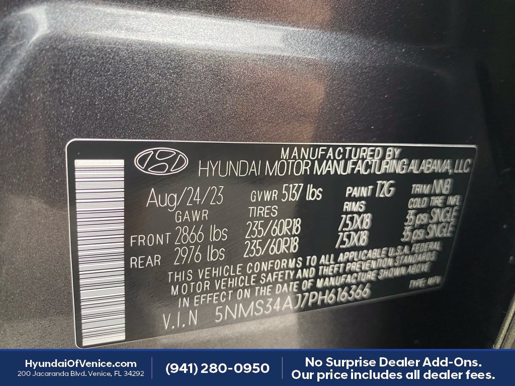 Certified 2023 Hyundai Santa Fe SEL w/ Premium Package FWD image 21