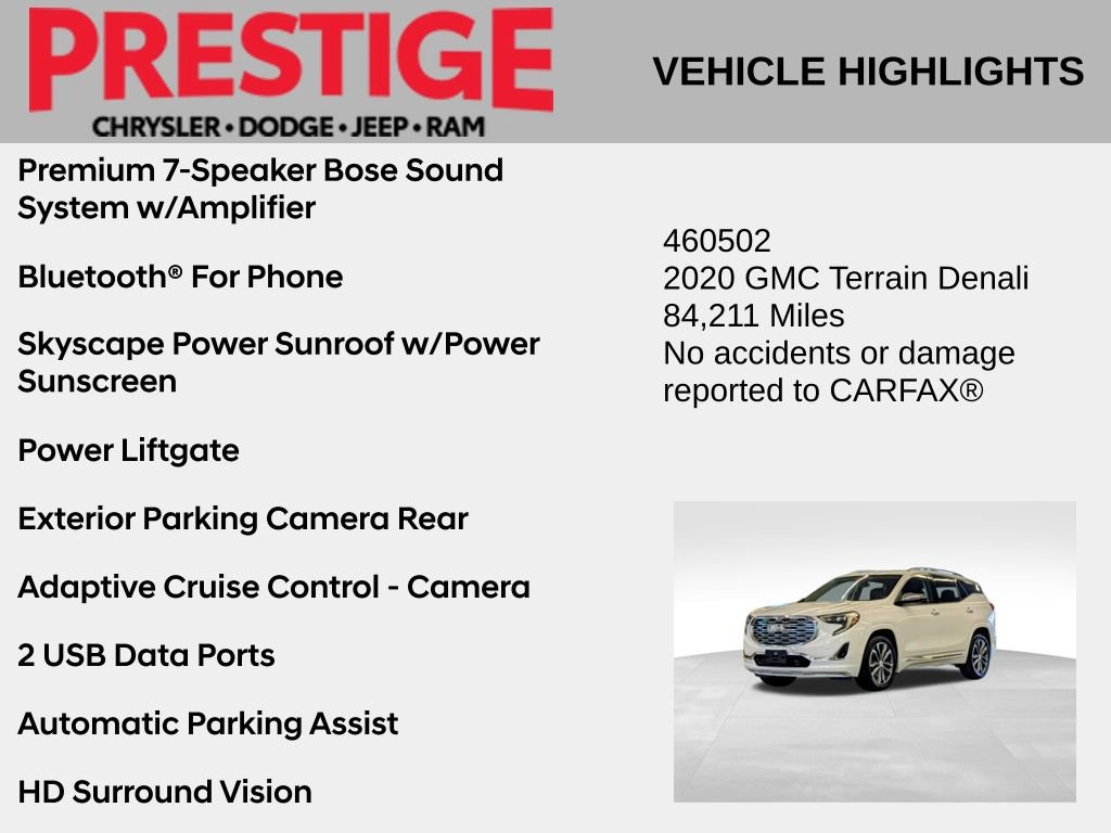 Used 2020 GMC Terrain Denali w/ Denali Premium Package FWD image 4