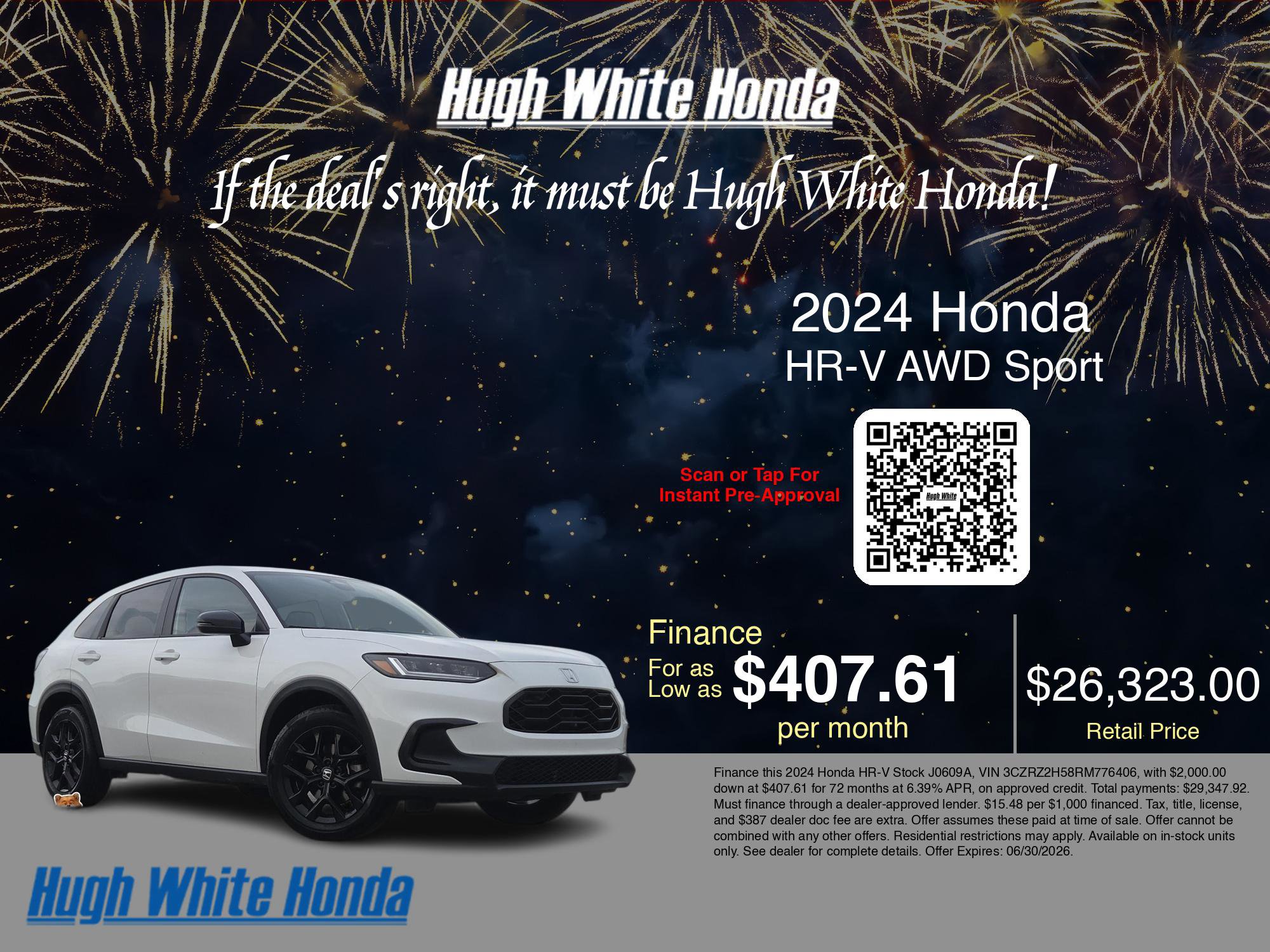 Used 2024 Honda HR-V Sport image 3