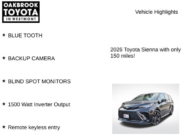 Certified 2026 Toyota Sienna XSE FWD image 6