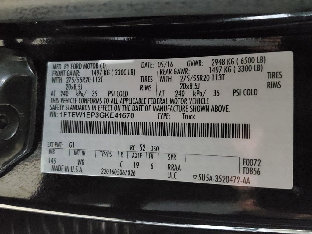 Used 2016 Ford F150 XL w/ Equipment Group 101A Mid AWD/4WD image 38