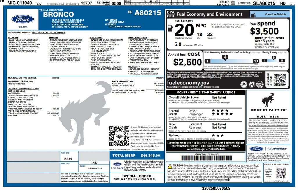 Used 2025 Ford Bronco Big Bend AWD/4WD video 2