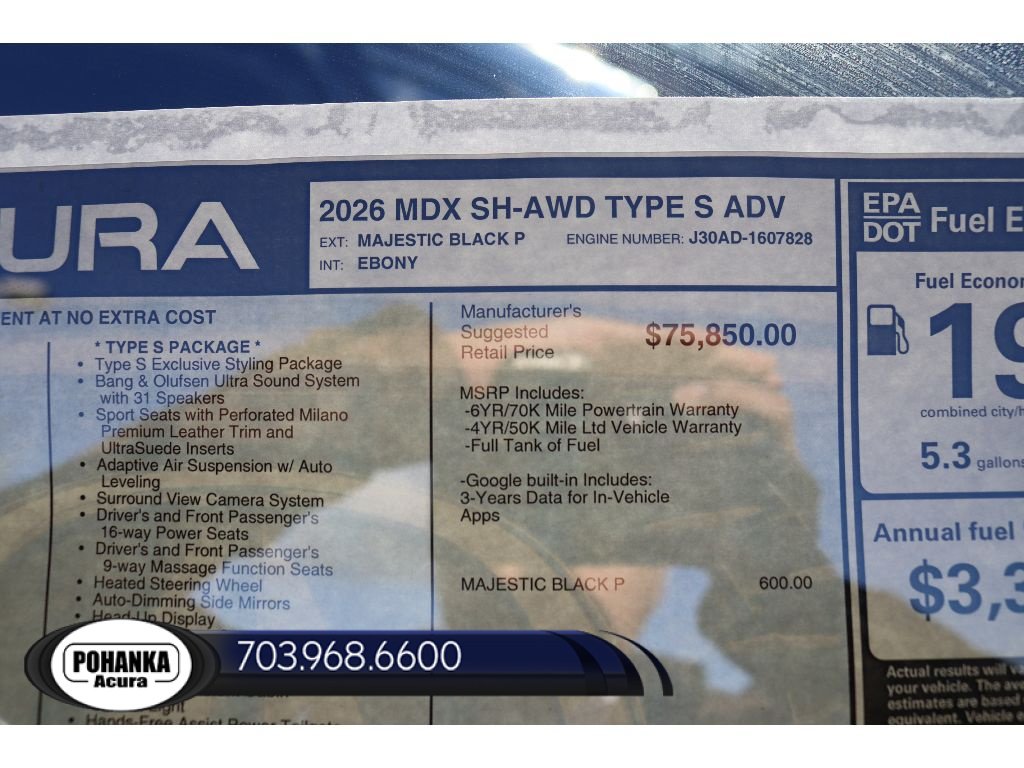 New 2026 Acura MDX Type S AWD/4WD image 43