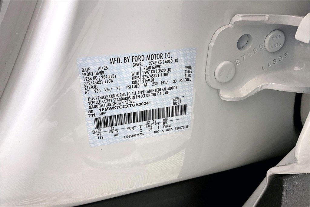 New 2026 Ford Explorer ST w/ Sun And Sound Package RWD image 11