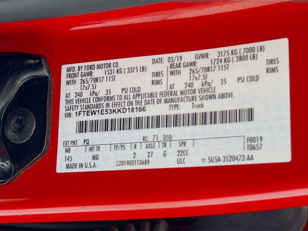 Used 2019 Ford F150 XLT w/ Equipment Group 301A Mid image 32