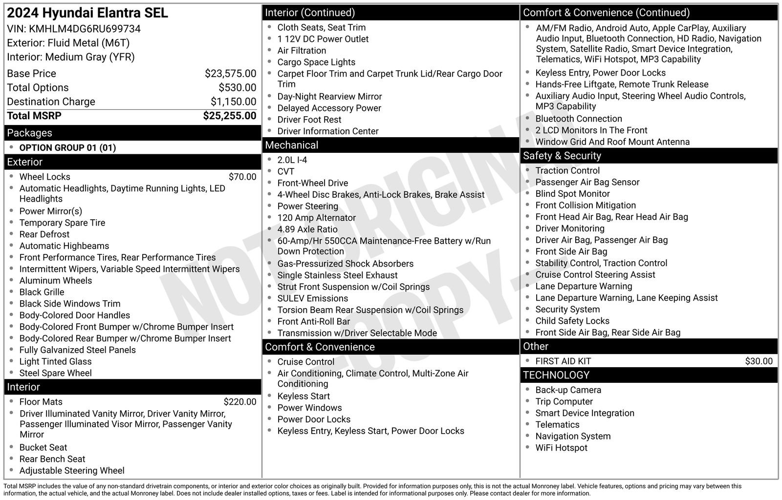 Certified 2024 Hyundai Elantra SEL FWD image 33