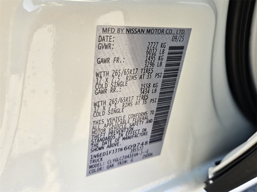 New 2026 Nissan Frontier SV image 18