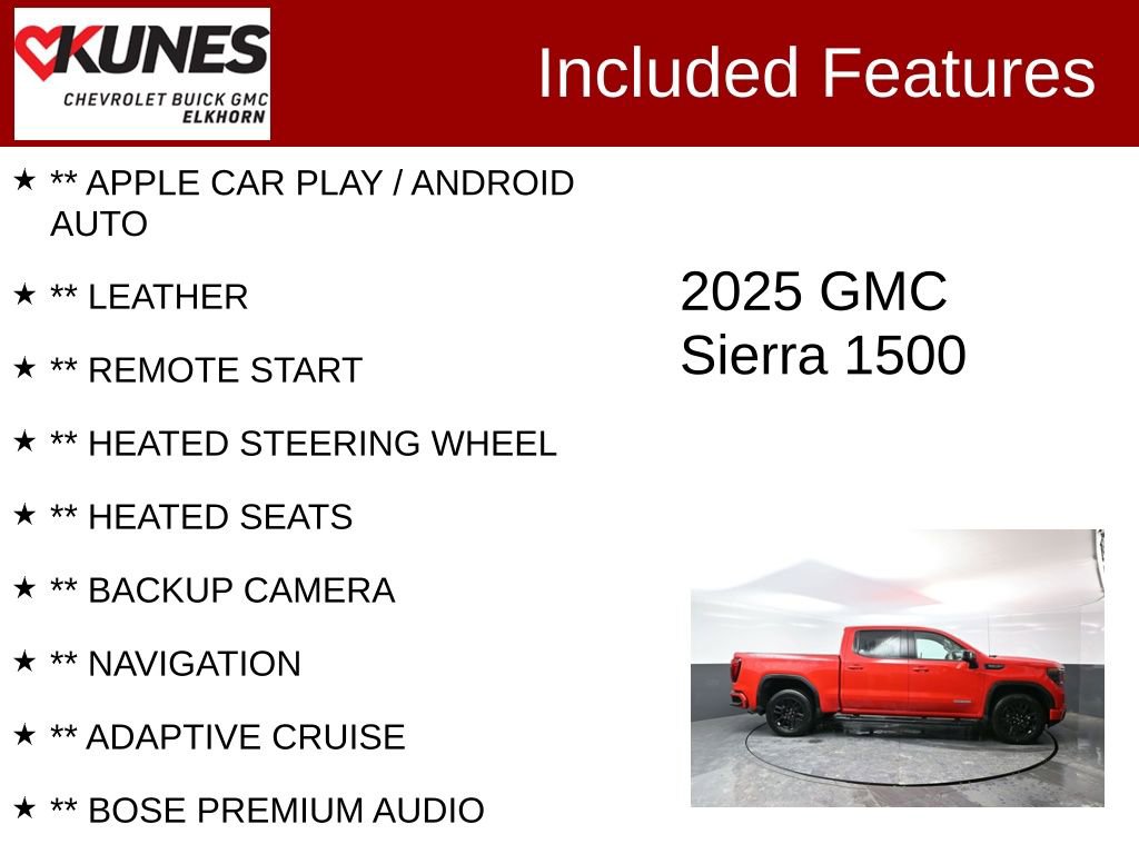 Used 2025 GMC Sierra 1500 Elevation w/ Elevation Premium Package image 2