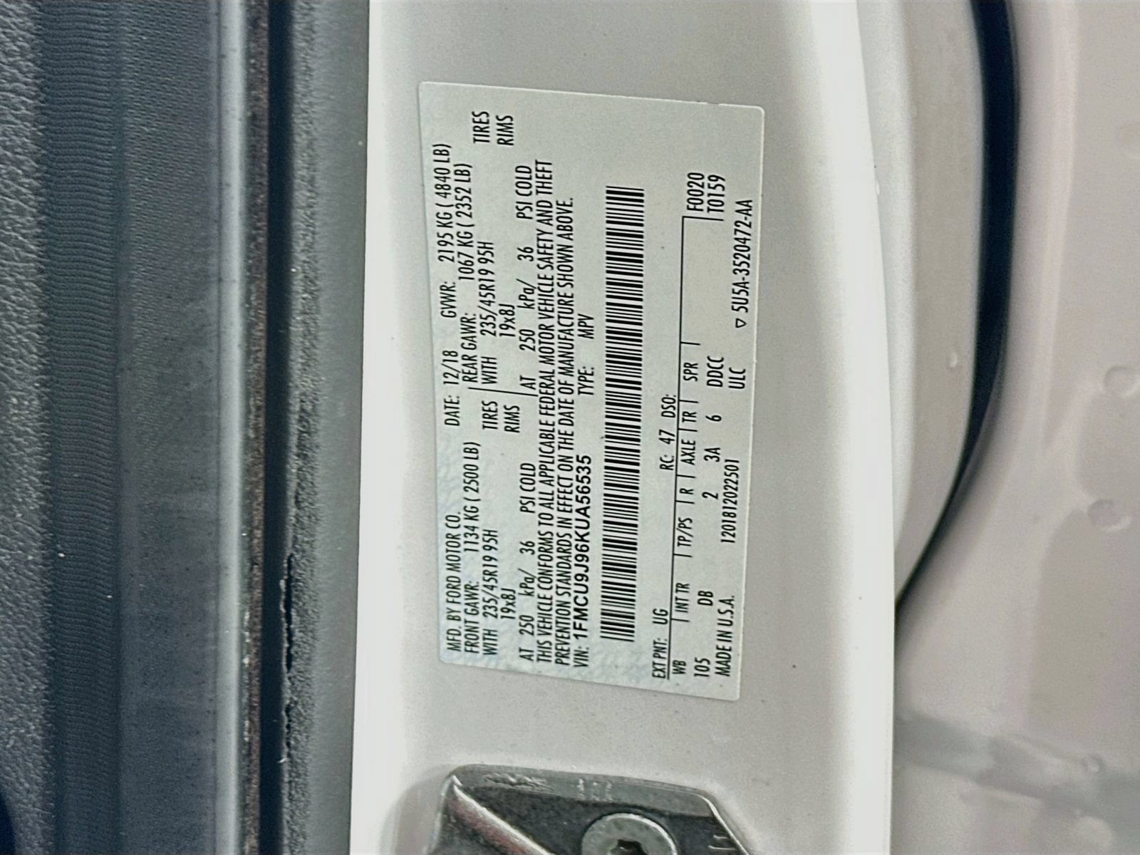 Used 2019 Ford Escape Titanium AWD/4WD image 30