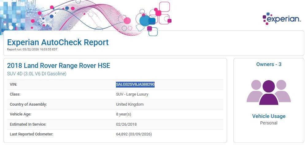 Used 2018 Land Rover Range Rover HSE image 17