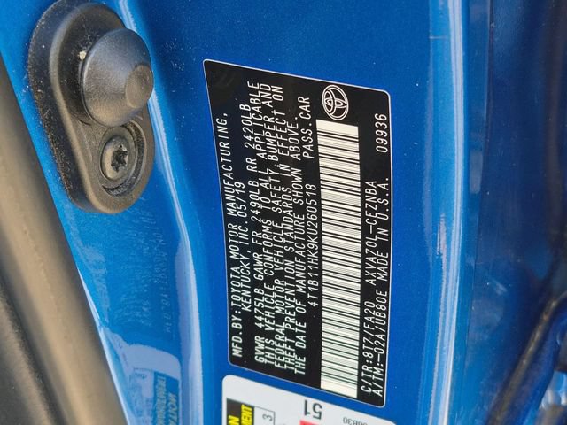 Used 2019 Toyota Camry LE FWD image 30