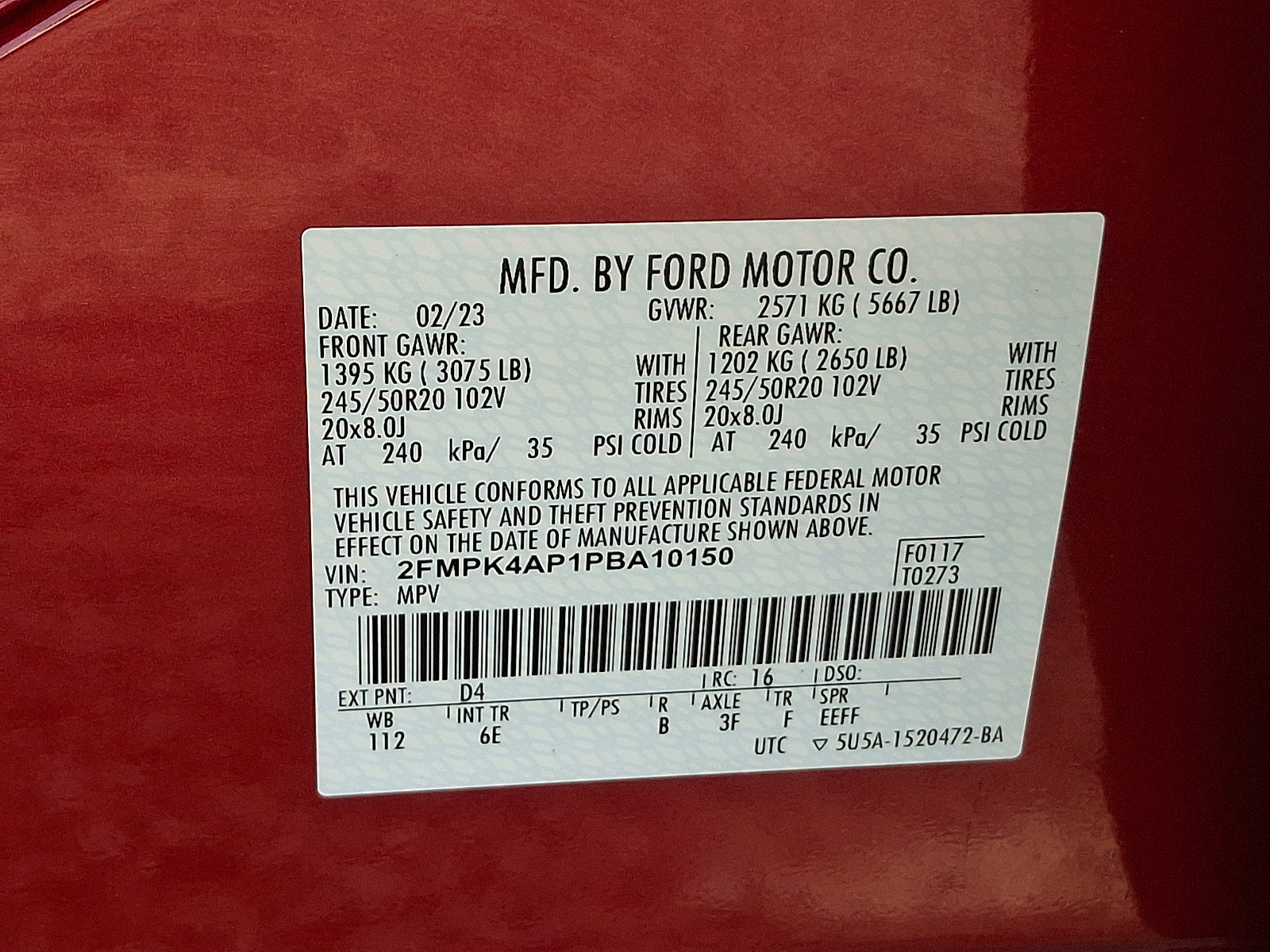 Certified 2023 Ford Edge ST w/ Cargo Accessory Package AWD/4WD image 28
