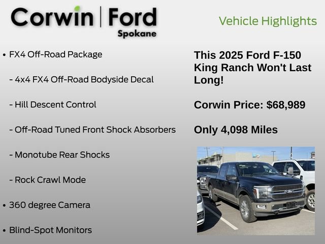 Used 2025 Ford F150 King Ranch w/ FX4 Off-Road Package image 6
