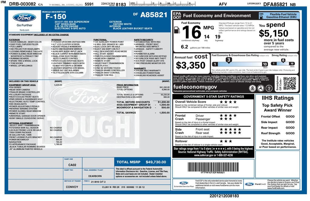 Used 2013 Ford F150 FX4 w/ Luxury Equipment Group AWD/4WD image 3