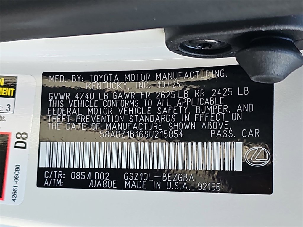 New 2025 Lexus ES 350 w/ Premium Package image 35