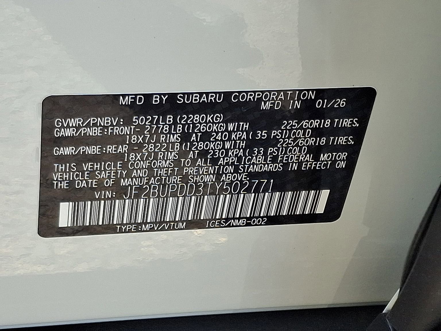 New 2026 Subaru Outback Limited image 12