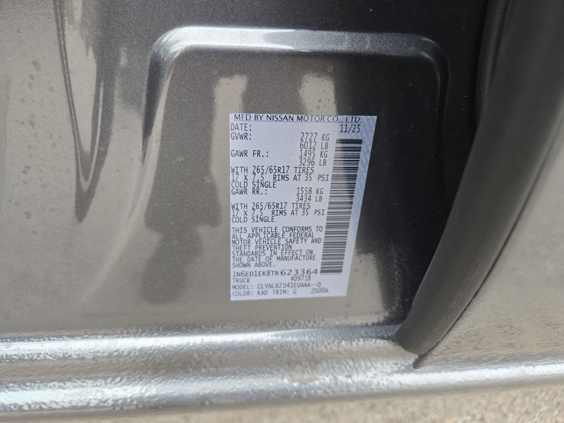 New 2026 Nissan Frontier SV w/ All-Weather Content Package AWD/4WD image 37