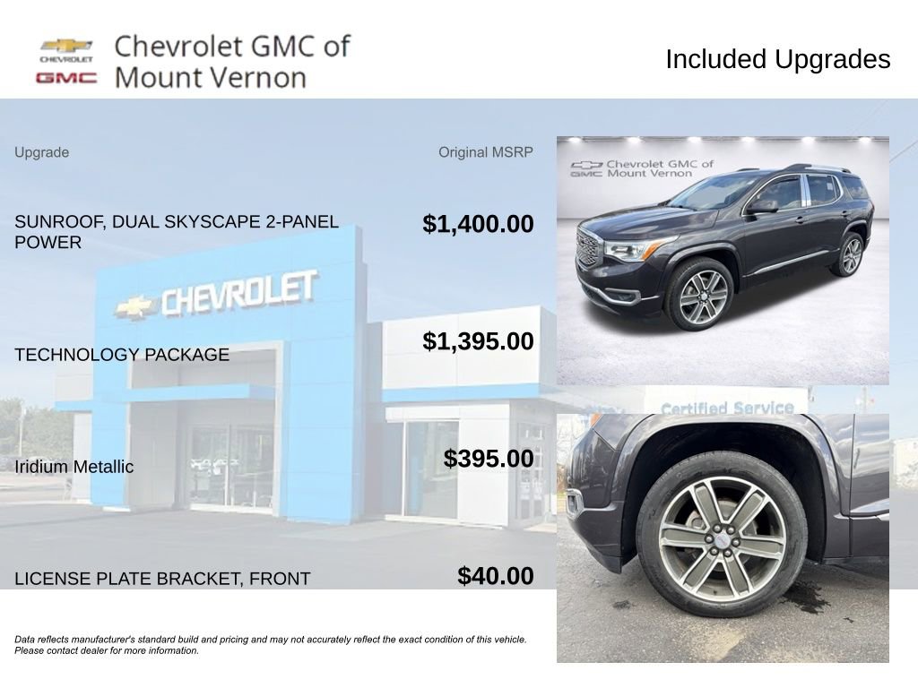 Used 2017 GMC Acadia Denali w/ Technology Package FWD image 6