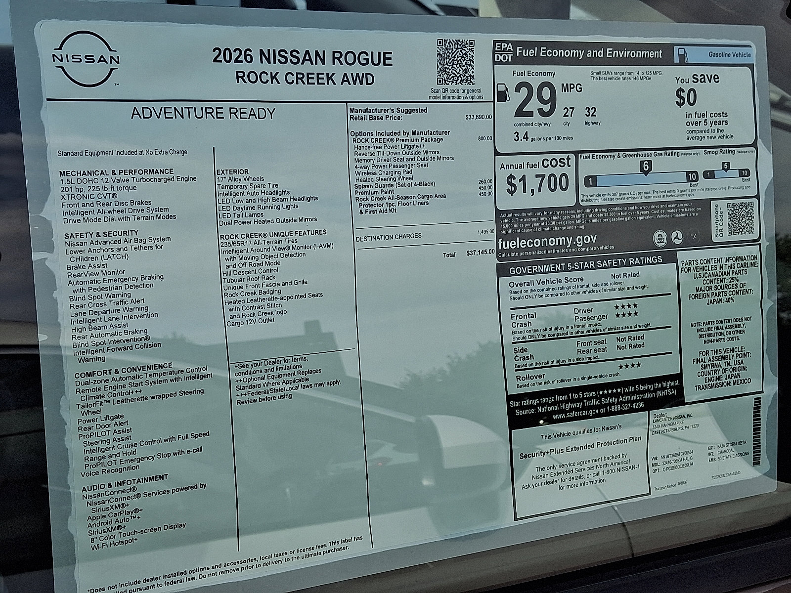 New 2026 Nissan Rogue SV w/ Rock Creek Premium Package image 8