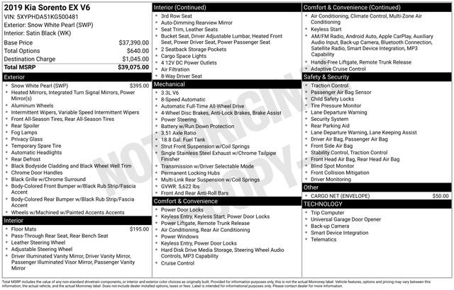 Used 2019 Kia Sorento EX image 30