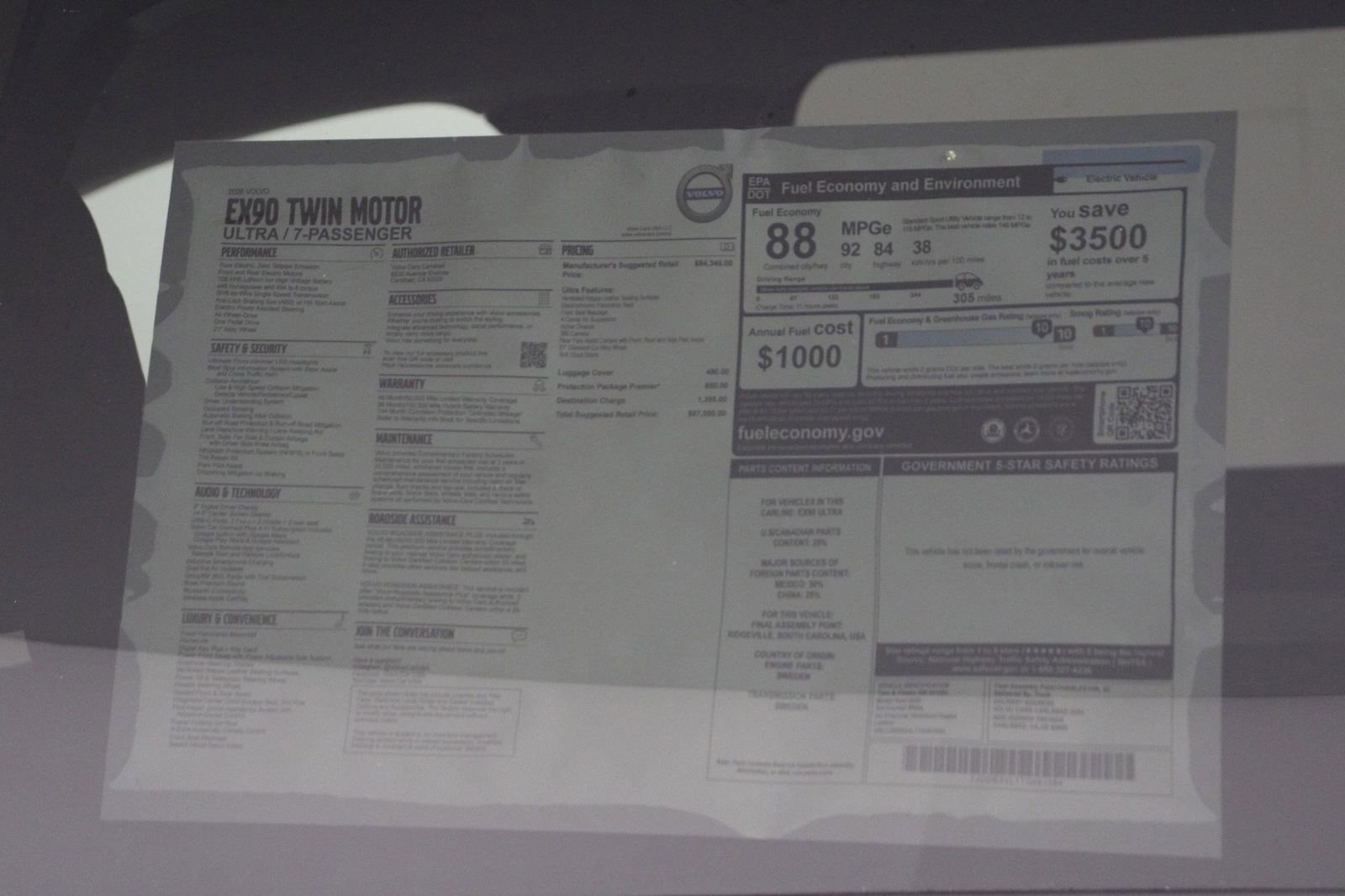 New 2026 Volvo EX90 Ultra AWD/4WD image 17
