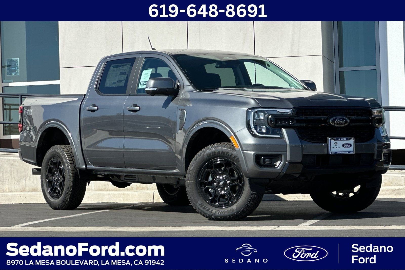 New 2025 Ford Ranger Lariat w/ FX4 Off-Road Package