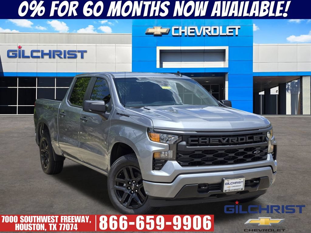 New 2026 Chevrolet Silverado 1500 Custom w/ LPO, Dark Essentials Package RWD 360° Tour