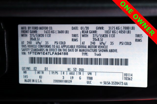 Certified 2020 Ford F150 King Ranch w/ Equipment Group 601A Luxury image 46